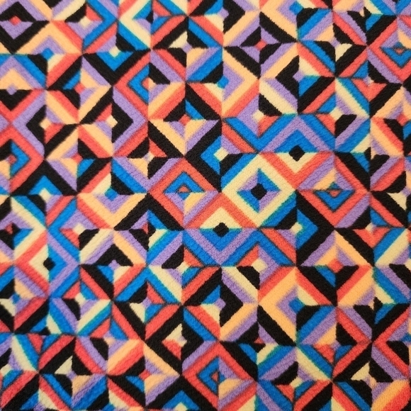 LulaRoe Geometric Cassie Pencil Skirt Women's Large L Stretch Wide Waistband EUC - Picture 4 of 7